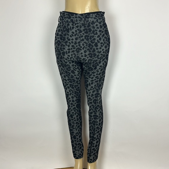 Vivienne Westwood 243208 Womens Tapered Pants Grey/Black Leopard Size 38